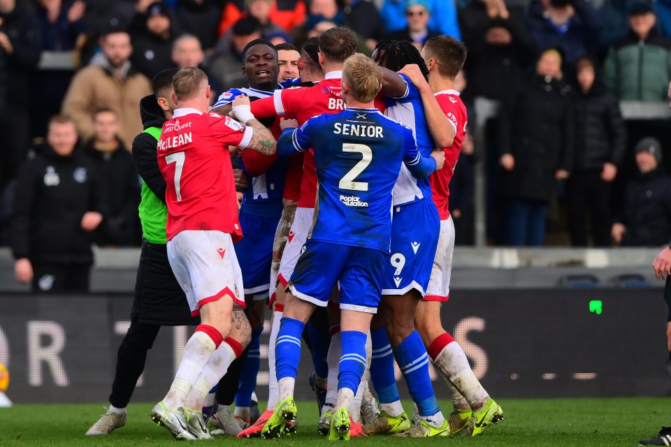 An intense altercation between Steven Fletcher and James Wilson led to a fiery row