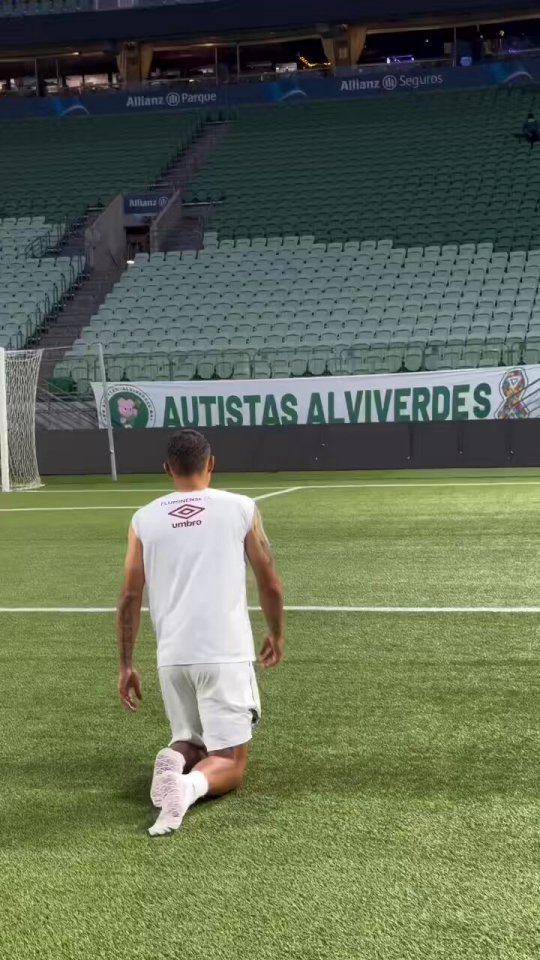 Thiago Silva walked the entire length of the pitch on his knees after Fluminense survived relegation