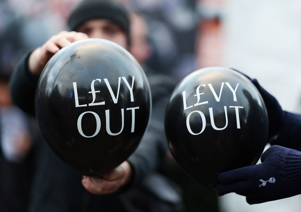 Levy Out balloons were supposed to be released during the match