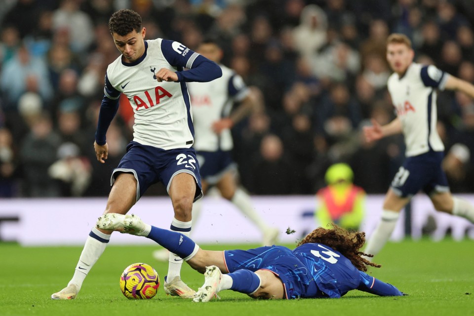 Marc Cucurella twice slipped the build-up to Tottenham goals