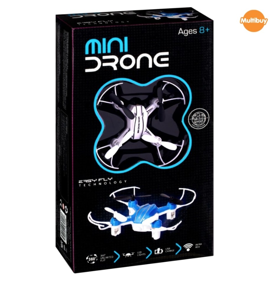 Mini drone toy packaging.