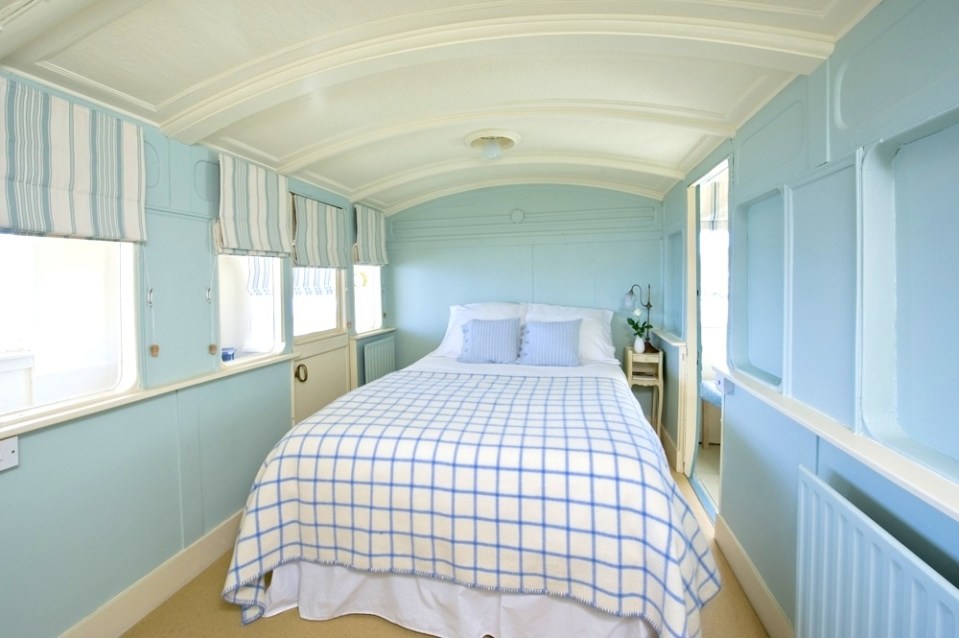 Seabank Selsey is a beachfront villa that’s been made from two converted railway carriages