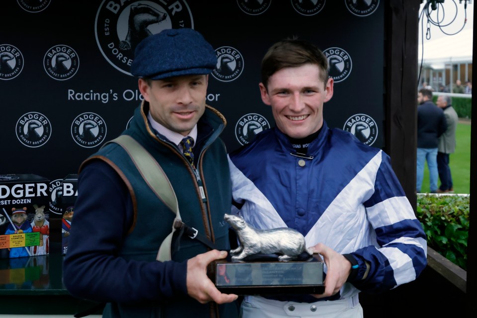 Jockey Callum Pritchard, right, has seen his flourishing career take off thanks in part to Al Dancer's amazing 25-1 Badger Beer win