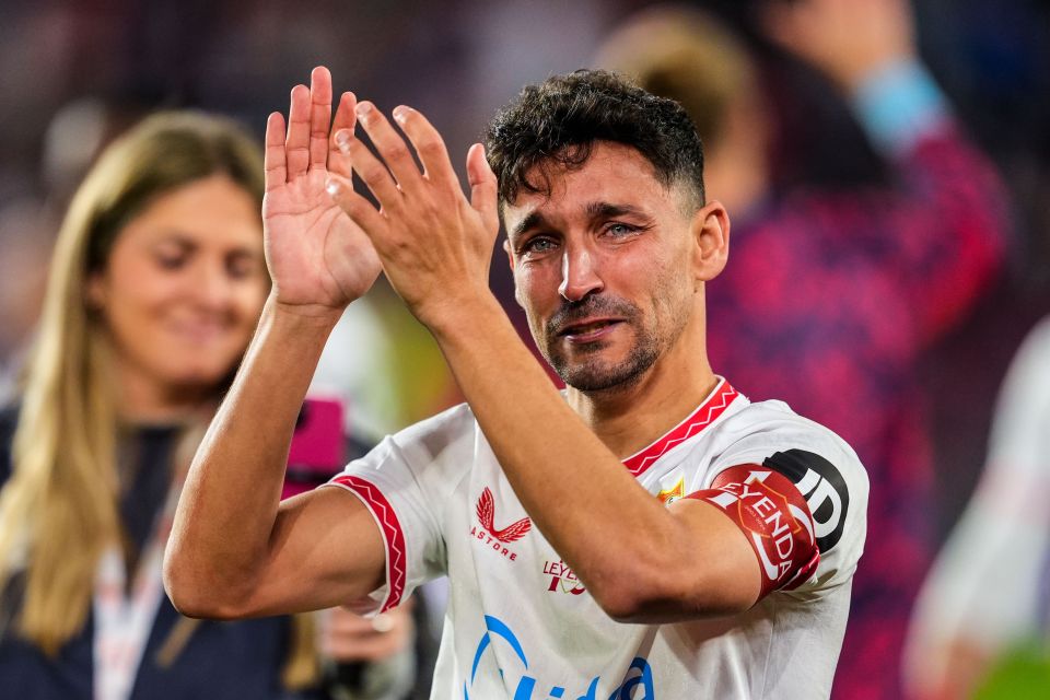 Jesus Navas said an emotional farewell to Sevilla