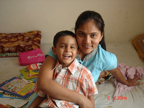 The youngster passed away in his mum Namrata's arms