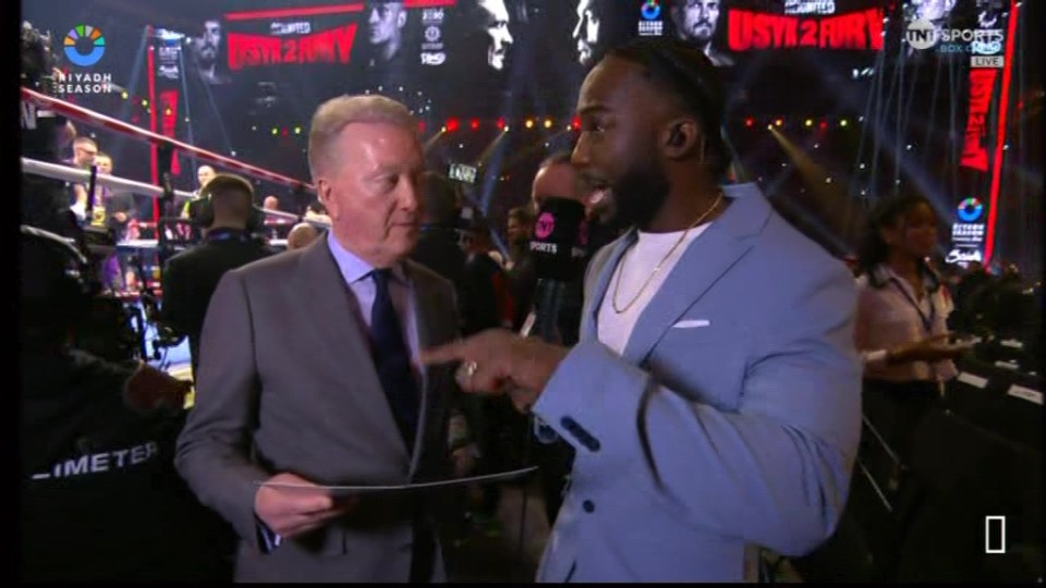 Post-fight interview with Tyson Fury and Frank Warren.