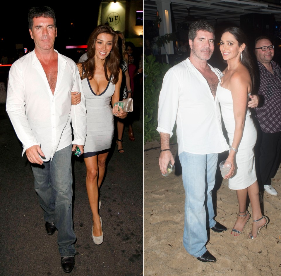 Simon Cowell's fiancee (right) looks a lot like his ex-girlfriend Mezghan Hussainy (left)