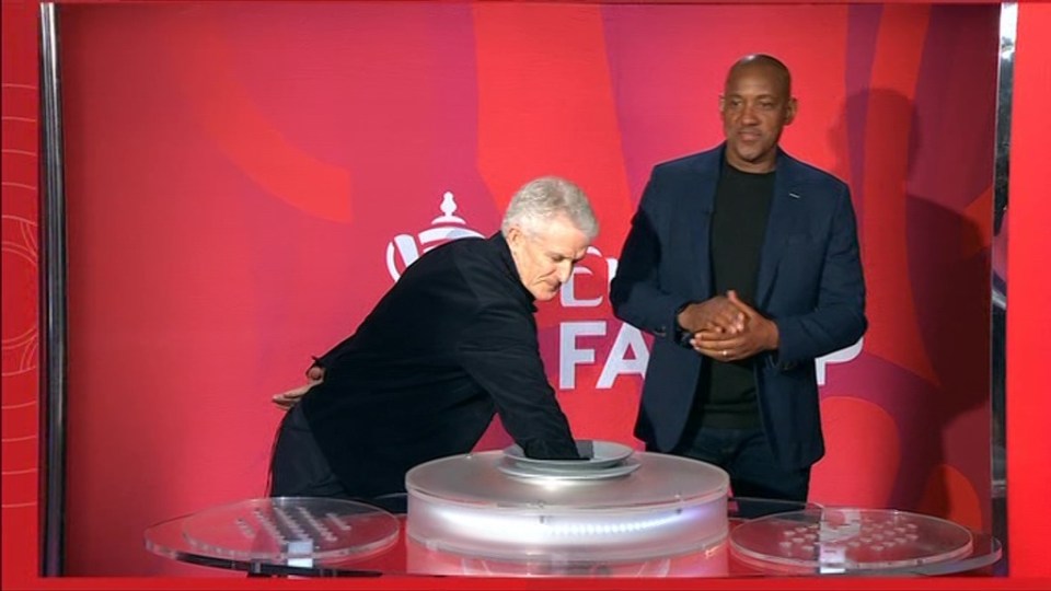 Mark Hughes and Dion Dublin did the honours at Old Trafford