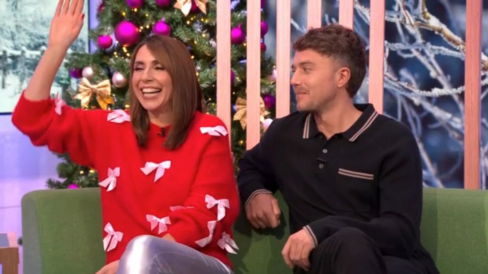 Hosts Alex Jones and Roman Kemp awkwardly llaughed at the swipes