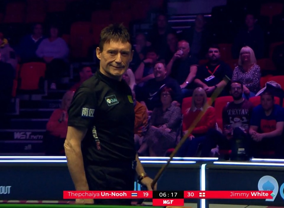 Fans' favourite Jimmy White was left to reflect what might have been after producing something that's almost never seen