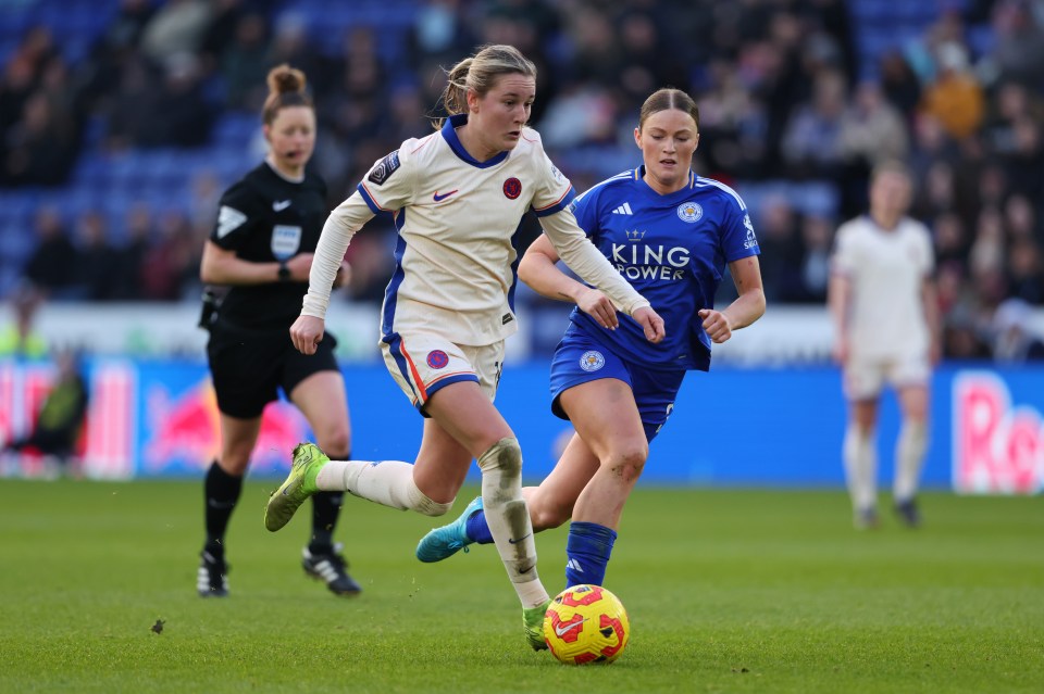 Kaptein has has scored three goals and provided three assists in 13 WSL and Champions League games this season