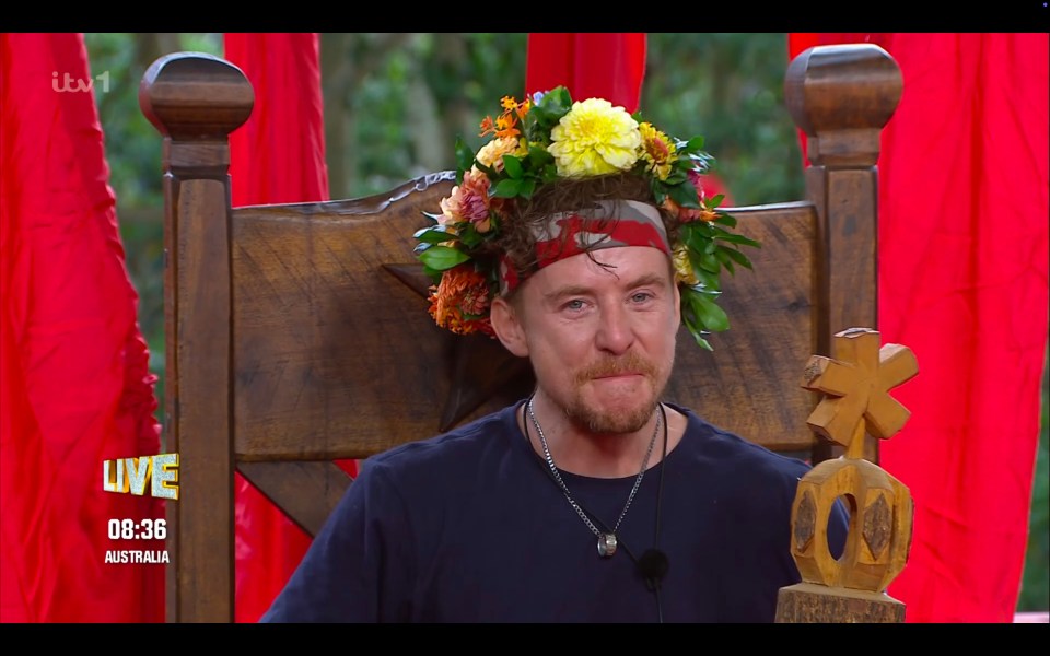 Danny Jones from McFly was crowned King of The Jungle