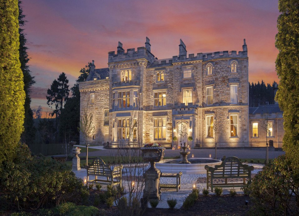 Crossbasket Castle underwent a £10million restoration after it was acquired by its current owners in 2011