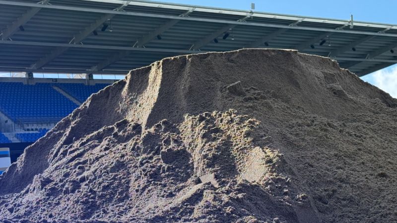 A project to move 100 tonnes of sand into a stadium will create New Zealand's biggest inland beach