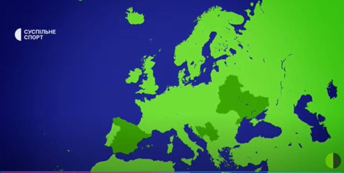 Map of Europe highlighting several countries.