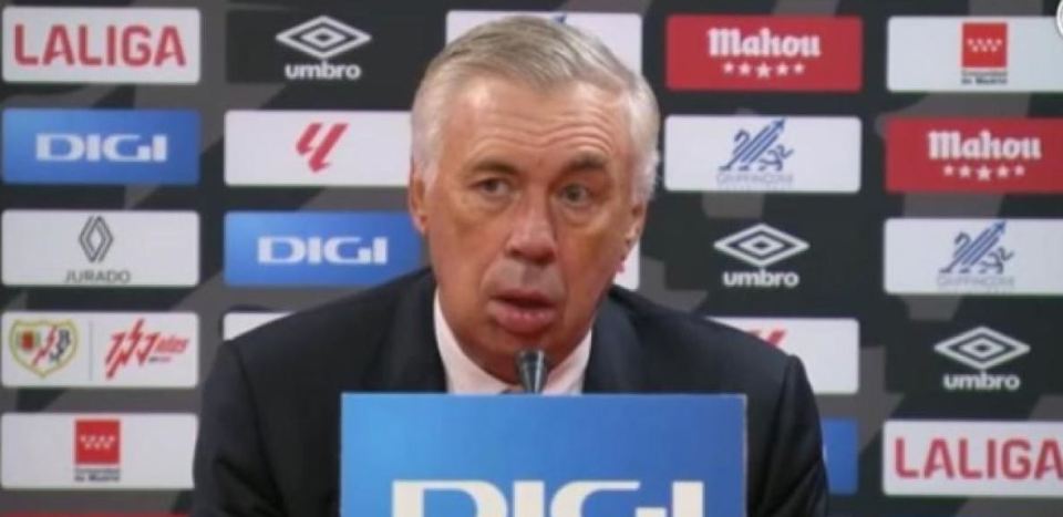 Viewers speculated over Carlo Ancelotti's larger-looking lips