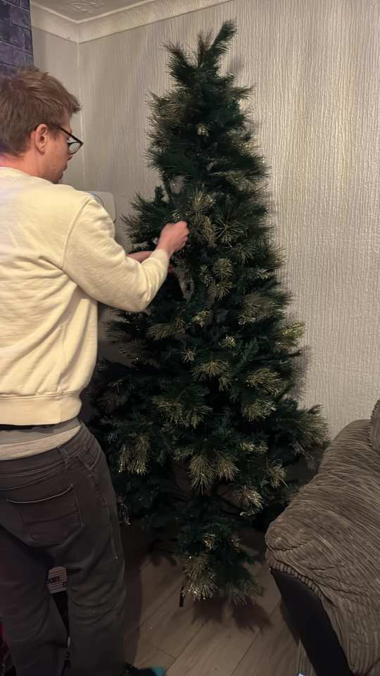 A shopper picked up a £70 Christmas tree for £8 from his local charity shop