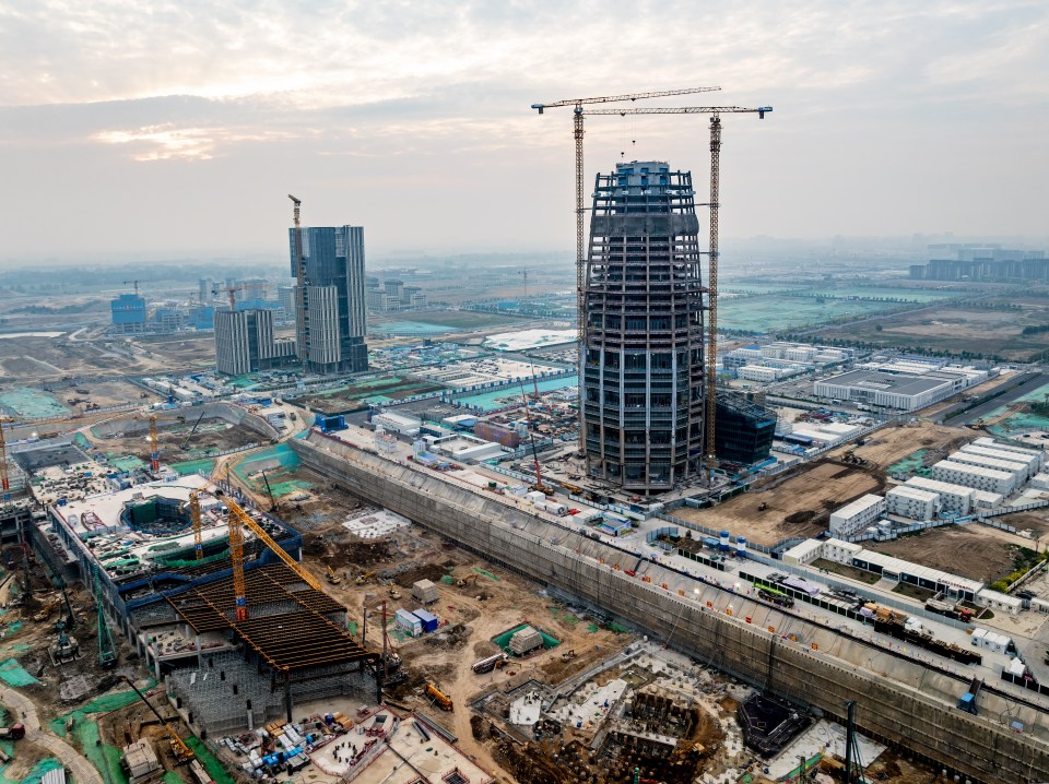 Headquarters of Sinochem Holdings under construction in the city