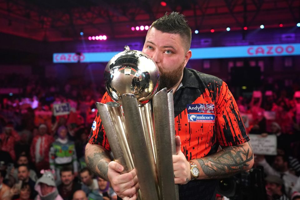 Michael Smith won the world title two years ago but his dramatic slide has seen him axed from the Premier League