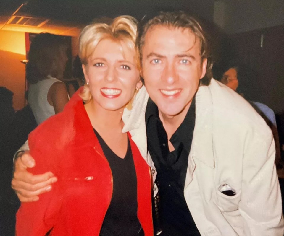 Kerry Wilson and Jonathan Ross in a photo together.