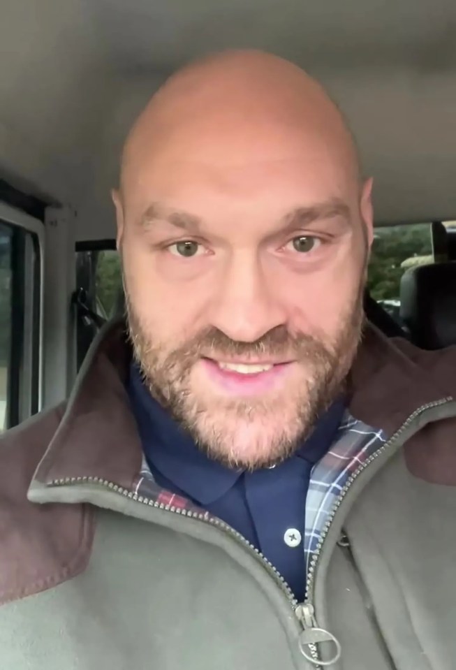 Tyson Fury announcing his retirement from boxing on Instagram.