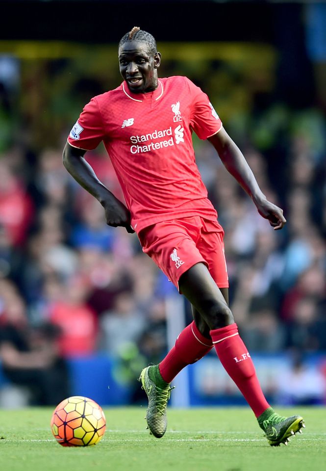 Mamadou Sakho in Liverpool soccer uniform.