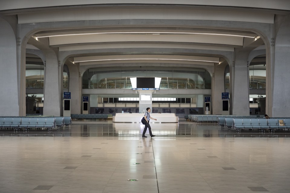 The high speed railway station in Xiong’an is squeaky clean - and often deserted