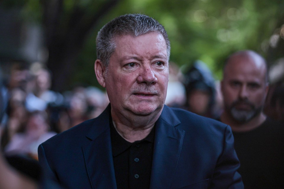 Geoff Payne, father of Liam Payne, visiting a memorial for his son.