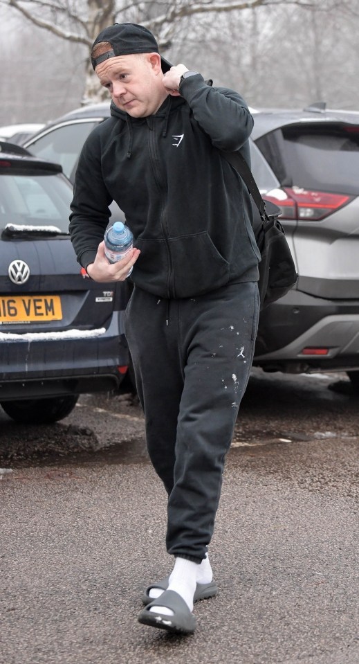 Colson Smith leaving a gym in Manchester.