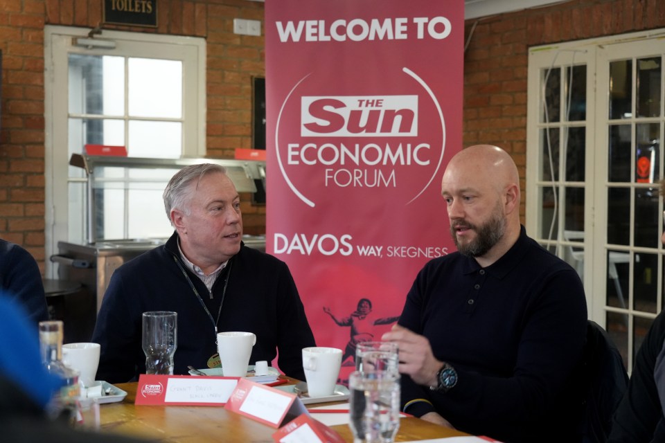 Sun Business Editor Ashley Armstrong meeting with business leaders at the Davos Way, Skegness event.