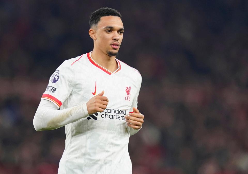 Trent Alexander-Arnold of Liverpool during a Premier League match.