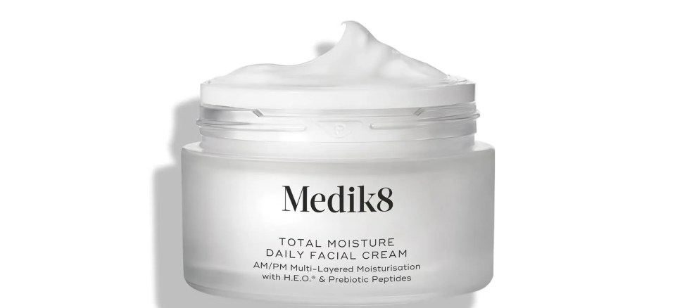 Medik8 Total Moisture Daily Facial Cream jar.