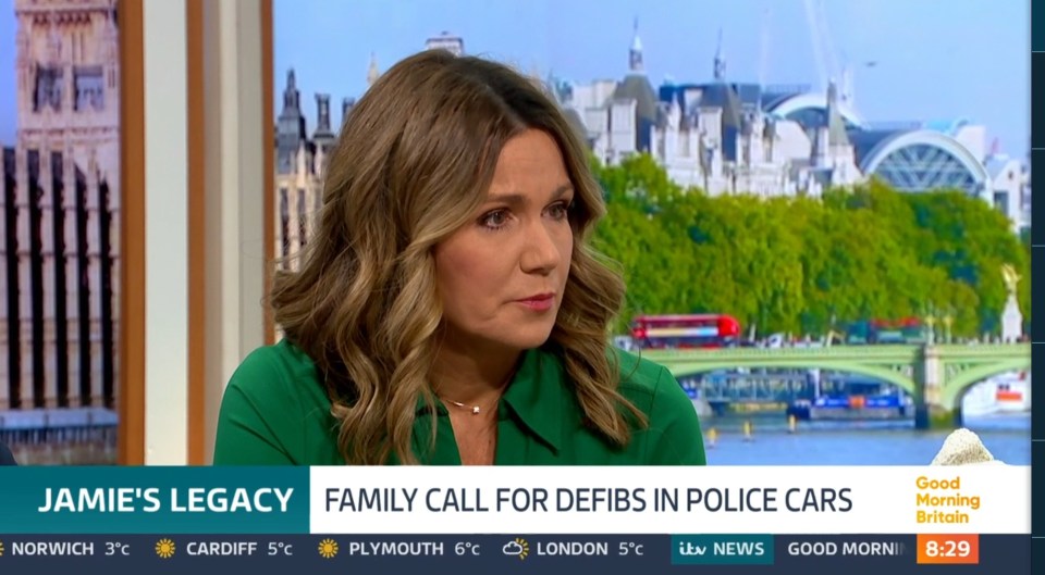 Susanna Reid choked back tears on Tuesday's ITV daytime show