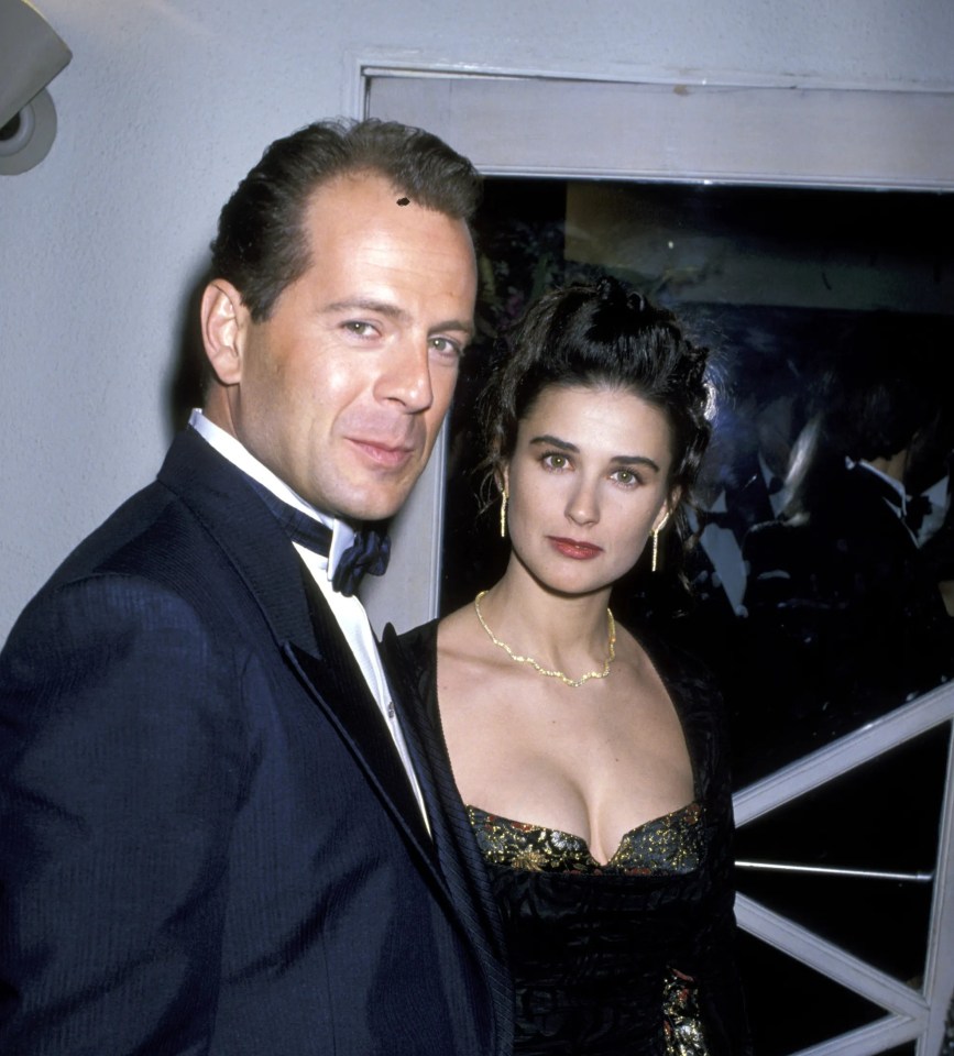 Bruce Willis and Demi Moore at the 61st Annual Academy Awards.