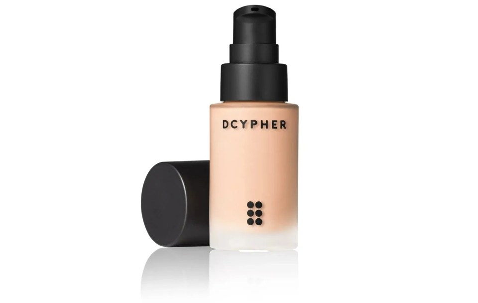 DCYPHER foundation bottle and cap.