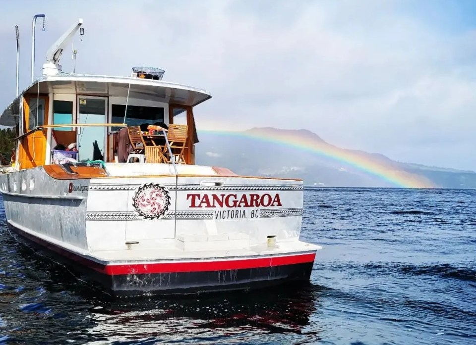 The couple have spent five years working on their Tangaroa superyacht