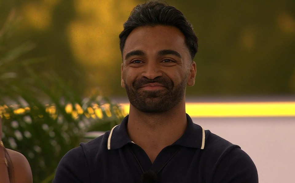 Nas Majeed on Love Island: All Stars.