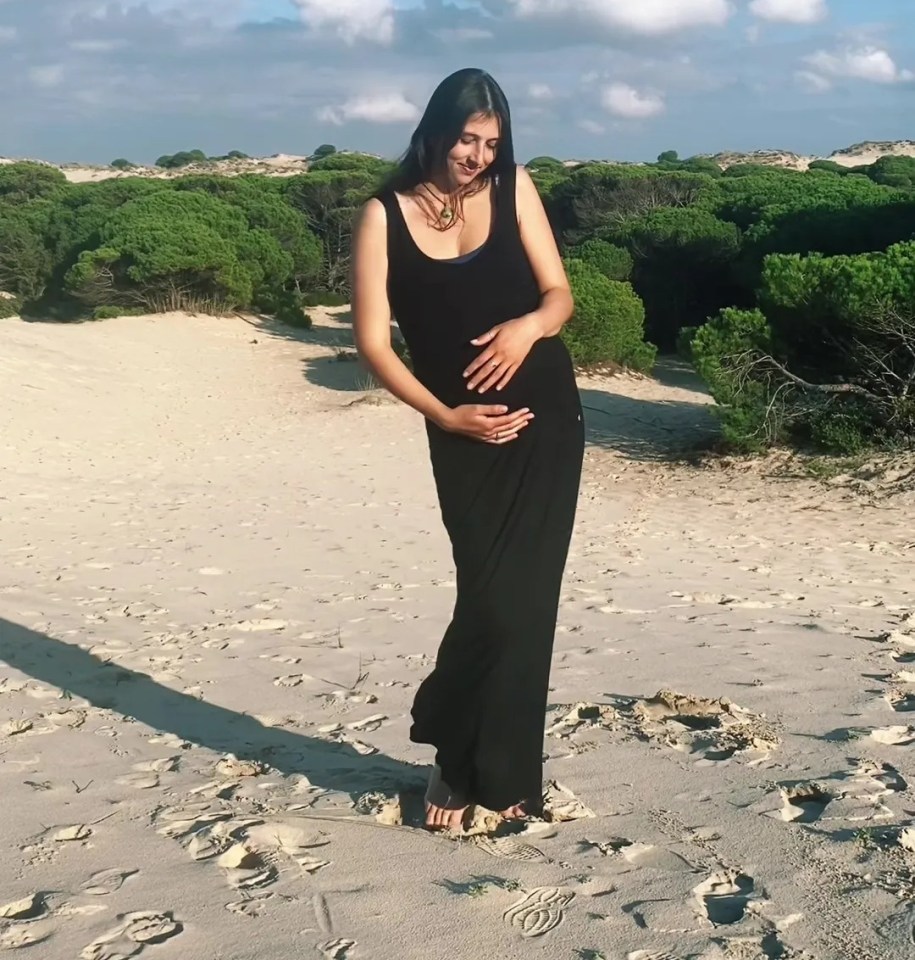 Pregnant woman on beach; boyfriend has wife and another girlfriend.