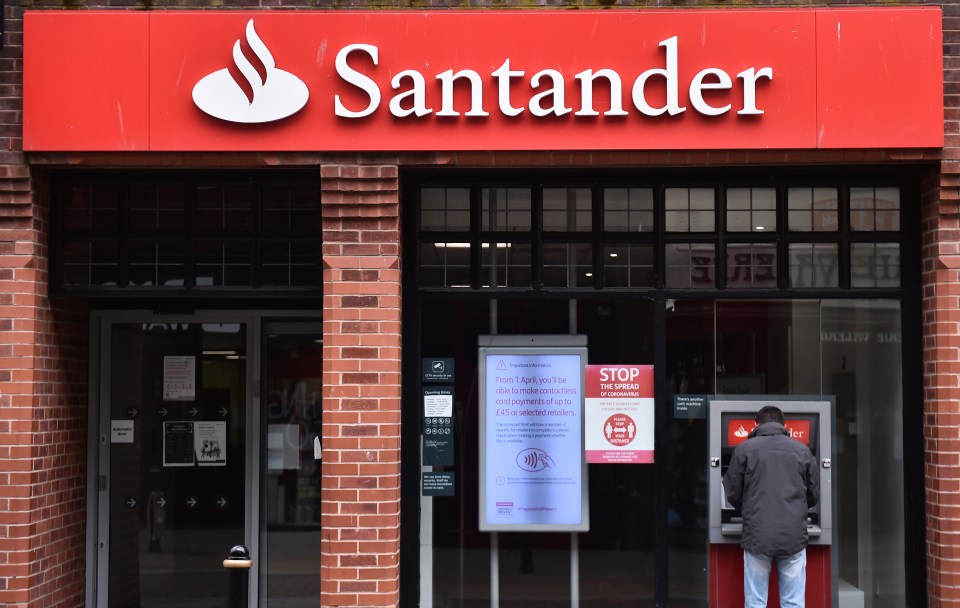 Santander Bank Polska logo on a building.