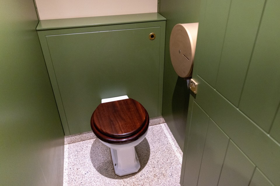 Award-winning men's restroom at Sandringham House.