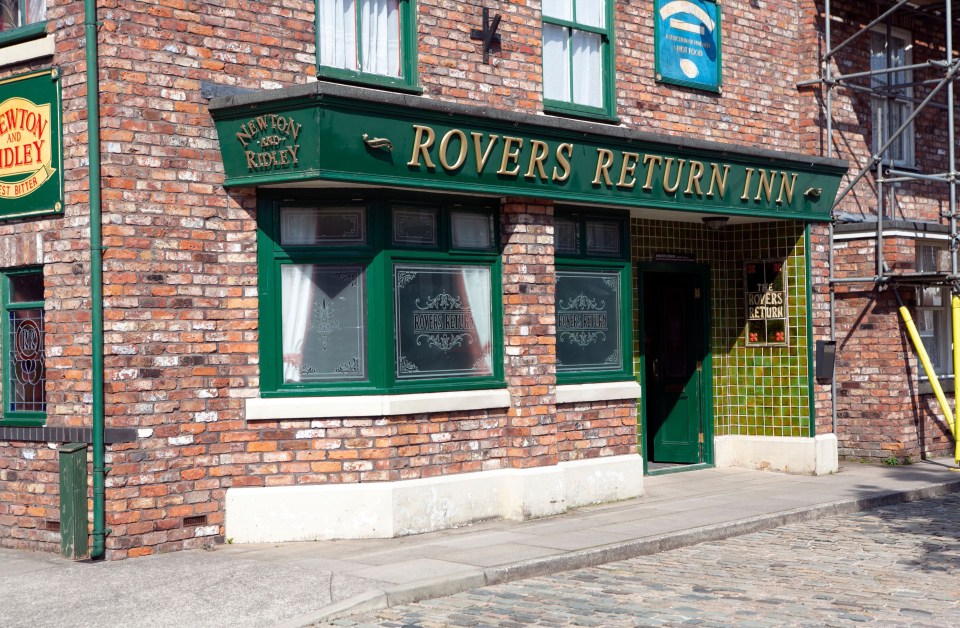 The Rovers Return Inn set on the Coronation Street television show.