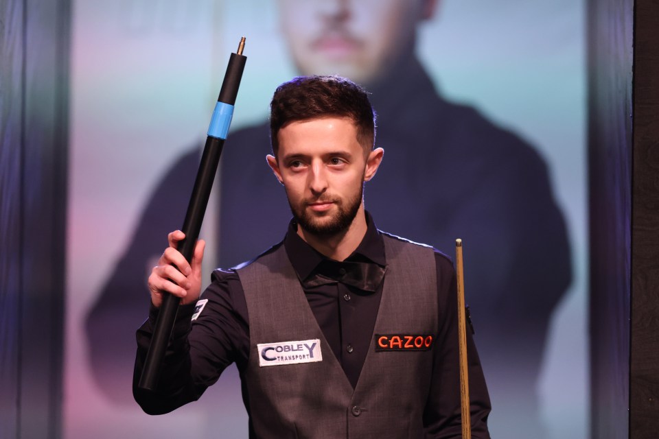 SHEFFIELD, ENGLAND - APRIL 22: Joe O'Connor of England walks out to play against Mark Selby of England in their first round match during day three of the Cazoo World Snooker Championship 2024 at Crucible Theatre on April 22, 2024 in Sheffield, England. (Photo by George Wood/Getty Images)