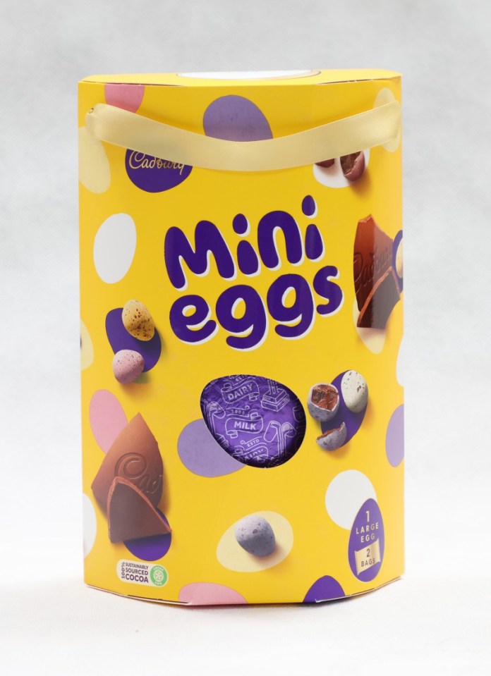 SUN ONLINE PICTURE BY GARY STONE..14/3/2024. SUN ONLINE BRANDED EASTER EGGS TASTE TEST FEATURE WITH LYNSEY HOPE..PICURE SHOWS CADBURY'S MINI EGGS EGG.