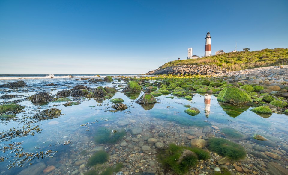 Montauk Point Lighthouse on Long Island, New York.