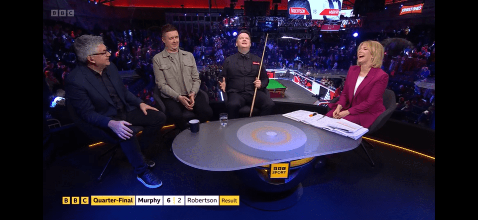 BBC Snooker post-match panel discussion.