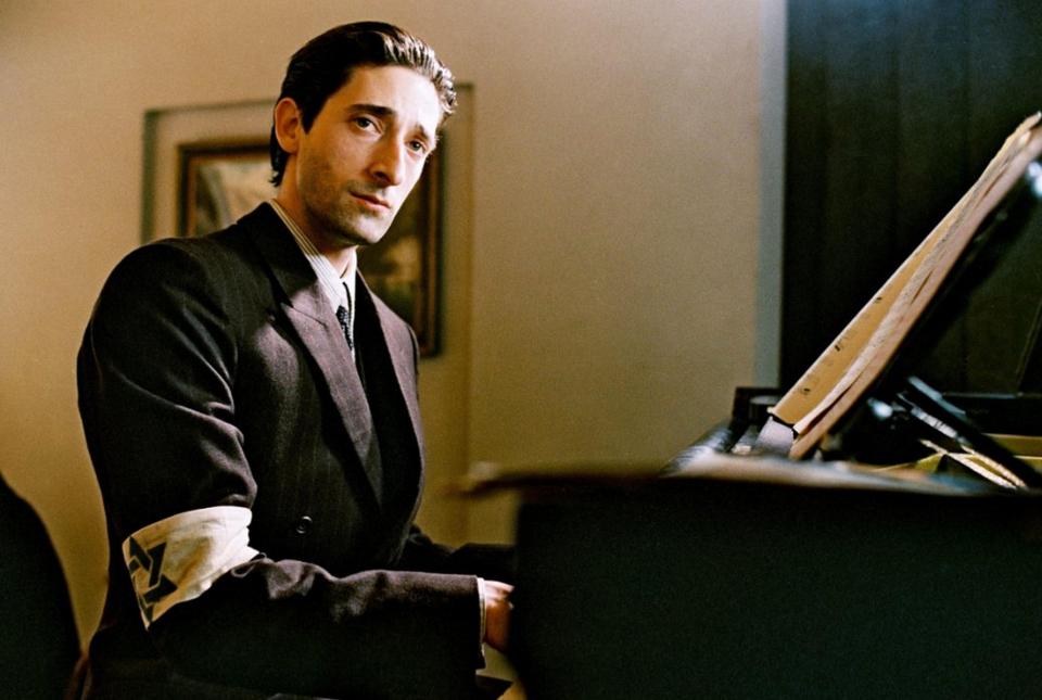 Adrien Brody playing the piano in The Pianist.