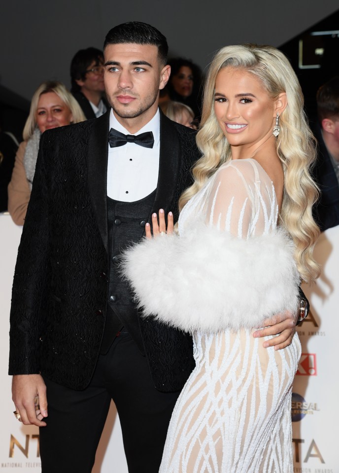 Tommy Fury and Molly-Mae Hague at the National Television Awards.