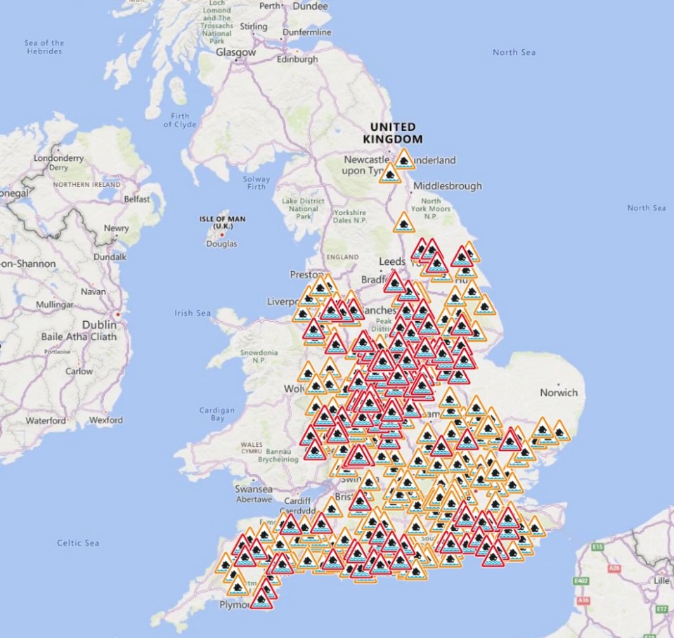 The Environment Agency has issued over 400 flood warnings and alerts