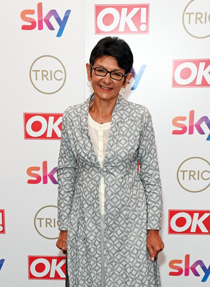 Shelley King at the TRIC Awards.