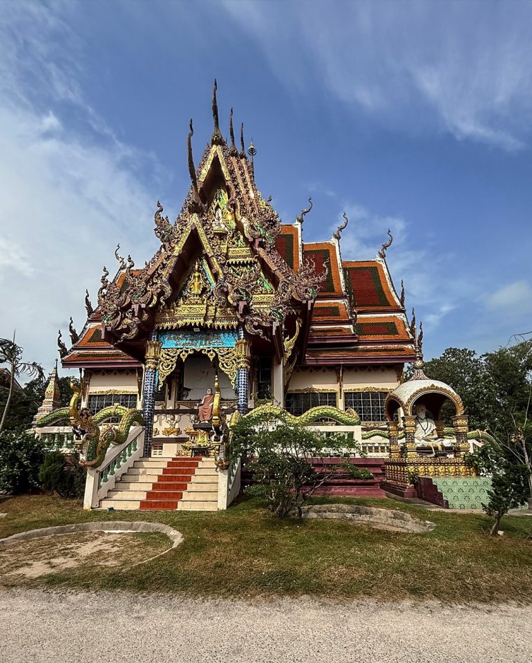 Ornate Thai temple building.